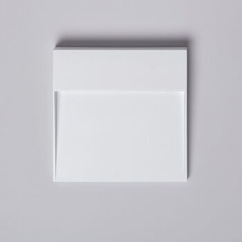 Balise extérieure LED Ledkia 6.Surface murale carrée 5W Blanc Jade Blanc Chaud 2700K 3
