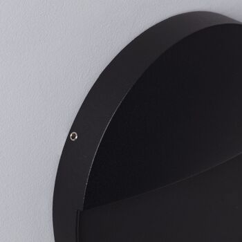 Ledkia Balise Extérieure LED 6.5W Surface Murale Circulaire Noir Jade Blanc Neutre 4000K 3