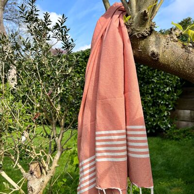 Hammam towel Fouta Provence - Peach Terracotta - 100x200cm