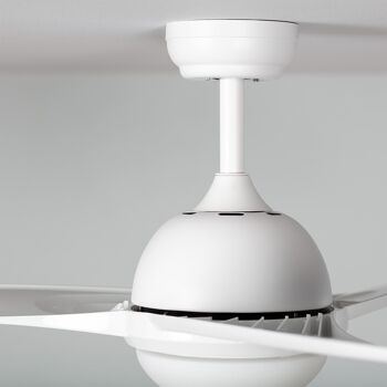 TechBrey Ventilateur de Plafond Silencieux Aran Blanc 107cm Moteur DC WiFi 3