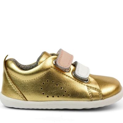 Step Up Grass Court Switch Gold Metallic (White + Seashell)