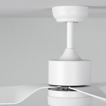 TechBrey Minimal PRO Ventilateur de plafond silencieux Blanc 132 cm Moteur CC WiFi 3