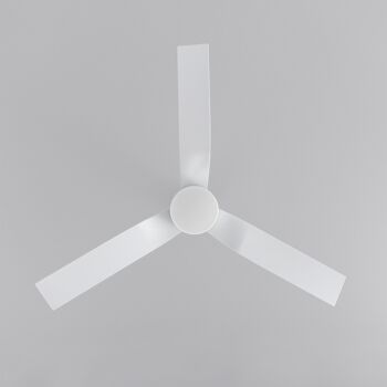 TechBrey Minimal PRO Ventilateur de plafond silencieux Blanc 132 cm Moteur CC WiFi 4