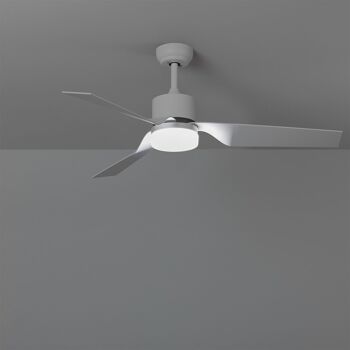 TechBrey Minimal PRO Ventilateur de plafond silencieux Blanc 132 cm Moteur CC WiFi 7