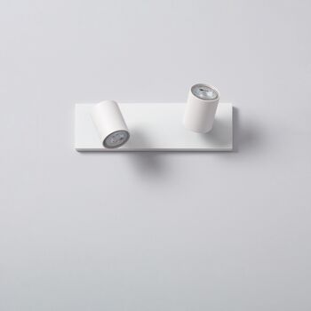 Ledkia Gylu Spot Douille Double Surface Adressable Aluminium pour Ampoule GU10 Blanc 7