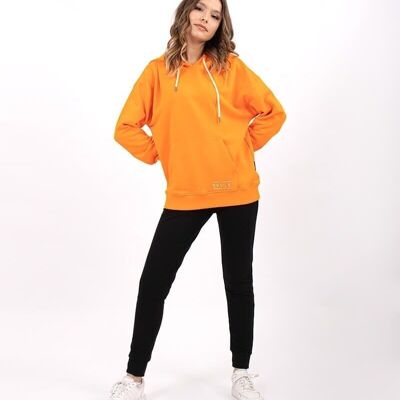 Sweat à capuche Simple-S Orange