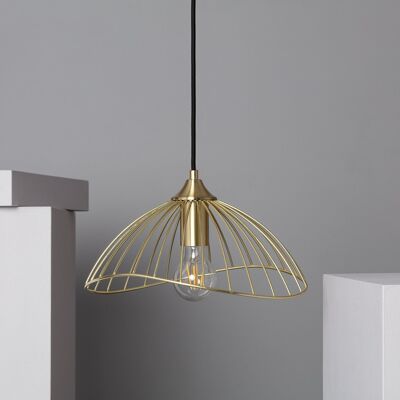 Ledkia Pendant Lamp Metal Kibanda Alfarb Gold