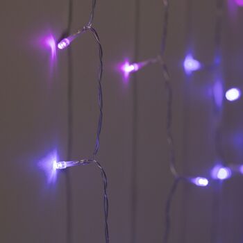 Ledkia Rideau Guirlande Extérieure LED avec Batterie 1m Centauro Multicolore 7