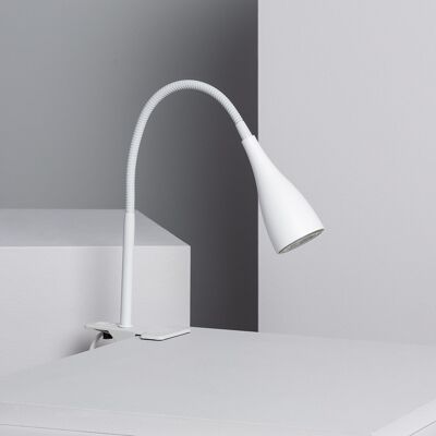 Ledkia Flexo Metal Desk Lamp with White Dandy Clamp