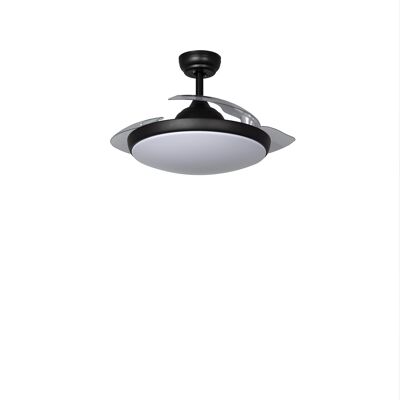 Ledkia Black Kourak Ventilateur de Plafond LED 106cm Noir Moteur DC