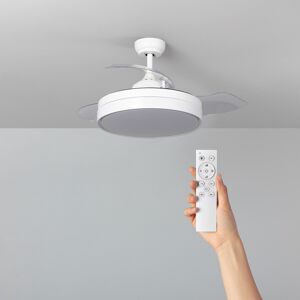 TechBrey Dalori Ventilateur de plafond silencieux blanc 106 cm Moteur CC