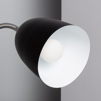 Lampe de bureau Ledkia Flexo en métal avec pince Ripley Noir 8