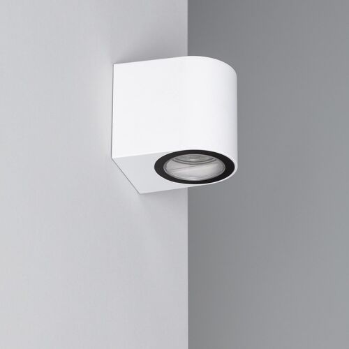 Ledkia Aplique de Pared Exterior Gala Blanco Blanco