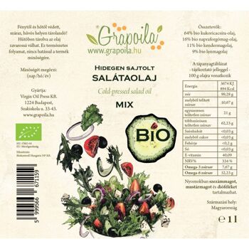 Mélange d'huiles pour salade Grapoila Bio 11,2x20 cm 2