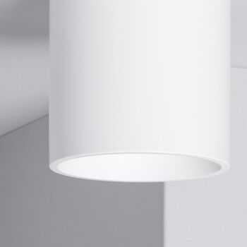 Ledkia Plafonnier LED 5W RGBW WiFi Dimmable Quartz Blanc Blanc 4