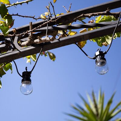 Ledkia Outdoor Solar Garland LED Kepler Bulbs 7m Transparent