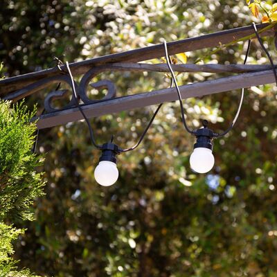 Ledkia Outdoor Solar LED Bulb Garland Kuiper 7m White