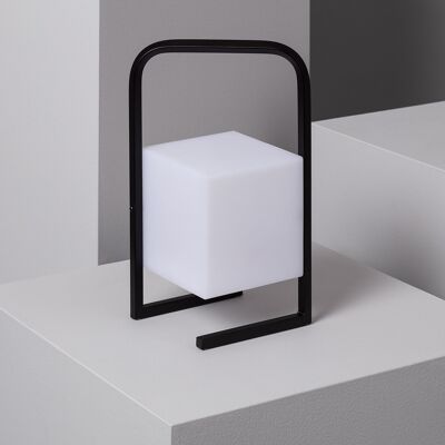 Ledkia Lámpara de Mesa LED 2.5W Portátil para Exterior con Batería USB Recargable Tiber Negro