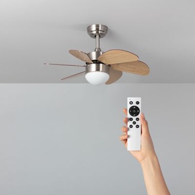 TechBrey Orion Ventilatore da soffitto silenzioso in legno Motore CC da 81 cm