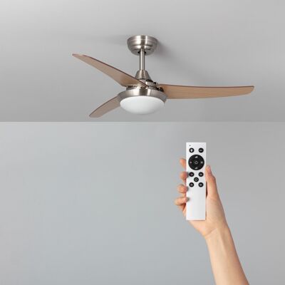 Ventilatore da soffitto silenzioso TechBrey Neil Wood 107 cm Motore DC