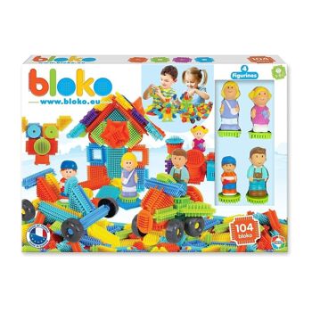 Coffret 100 Bloko + 4 Figurines 3D Famille - Jeu de Construction - Dès 12 mois - 503627 6