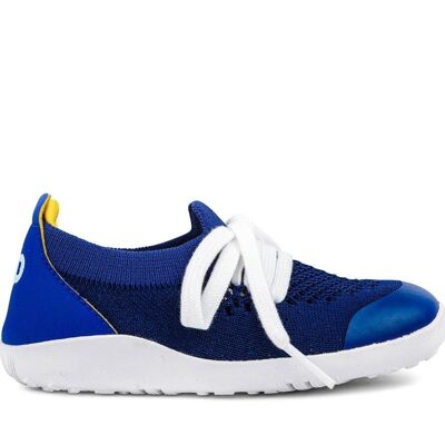 I-Walk Play Knit Trainer Blueberry + Yellow