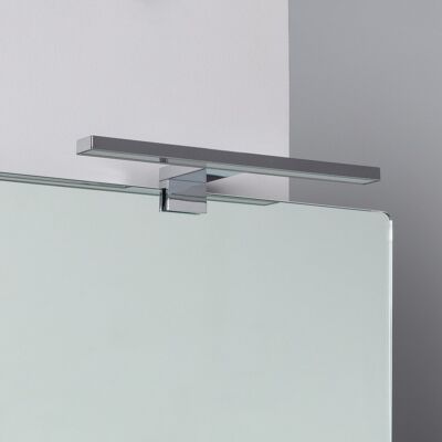 Ledkia Applique Miroir Salle de Bain Carl 5W Argent Blanc Froid 5500K - 6000K