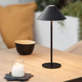 Ledkia Lampe de Table LED 3W Portable pour Extérieur avec Batterie Rechargeable USB Kivuli Noir 5