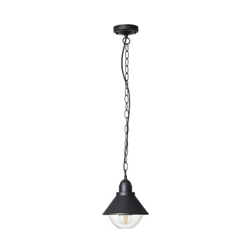 Ledkia Lámpara Colgante Exterior Metal Valera Negro