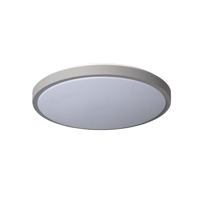 Ledkia LED ceiling light 24W Circular Metal Ø500 mm CCT Selectable Bari Gray