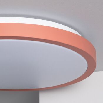 Ledkia Plafonnier LED 19W Circulaire Ø400 mm CCT Sélectionnable Faina Rosa 4