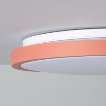 Ledkia Plafonnier LED 19W Circulaire Ø400 mm CCT Sélectionnable Faina Rosa 5