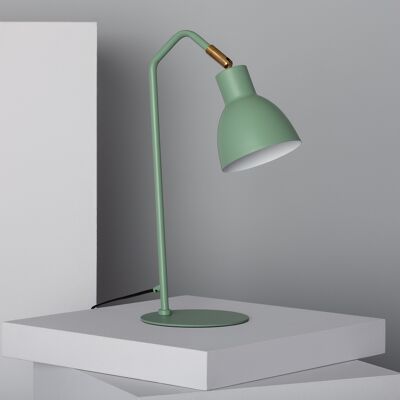 Ledkia Colima Celadon Green Metal Desk Flexo Lamp