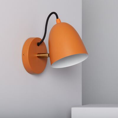 Ledkia Saffron Orange Areso Metal Wall Lamp