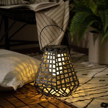 Ledkia Solaire LED Lampe de Table d'Extérieur Mumbai Noir 9