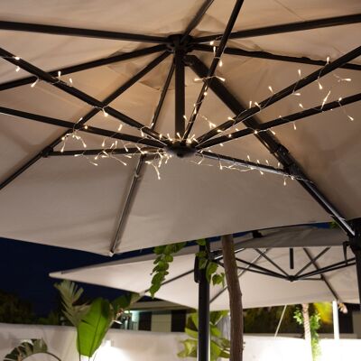 Ledkia LED Garland with Battery for Parasol 1m Warm White 2700K - 3200K
