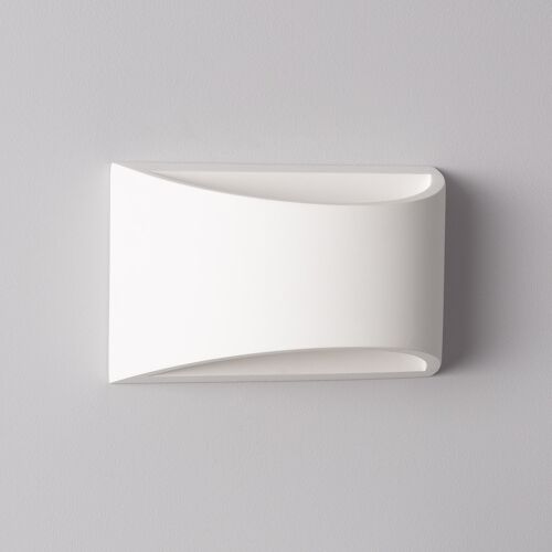 Ledkia Aplique de Pared de Yeso Fosty Blanco