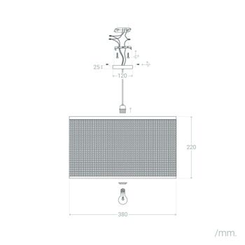 Lampe à suspension en rotin à odeur naturelle Ledkia 2