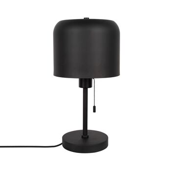 Lampe de table en métal Bedourie noire Ledkia 1