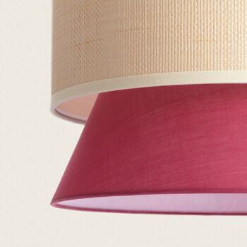 Ledkia Suspension Tissu Chulu Rouge Framboise 3