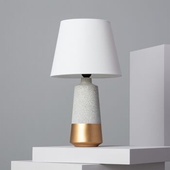 Lampe de table en céramique Ledkia Crowe Gris 1