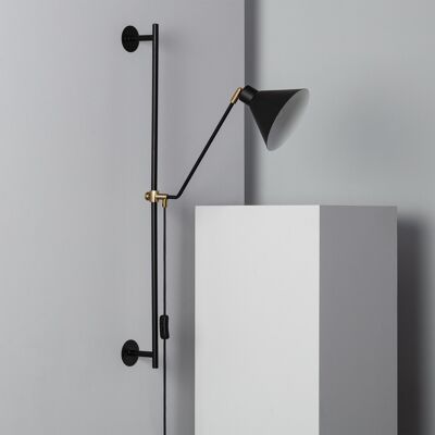 Ledkia Black Oga Metal Wall Lamp