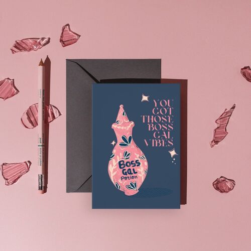 Boss Gal Vibes Potion Birthday Card | Celebration Card 