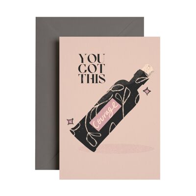 Vous avez cette potion de courage | Carte bonne chance