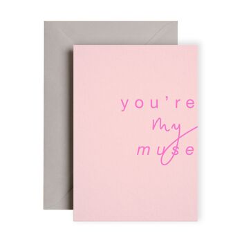 Ma carte néon Muse | Saint Valentin | Carte d'amour d'amitié 1