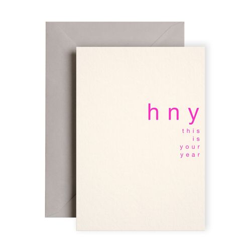 Happy New Year Neon Card | Holiday Card | Christmas Card