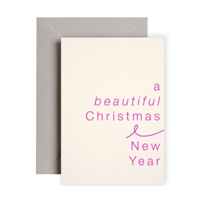 Bella carta al neon di Natale e Capodanno | Cartoline di Natale | Biglietti di auguri | Natale