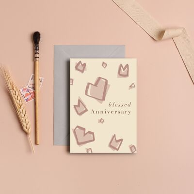 Blessed Anniversary Card | Anniversary Wedding Card 