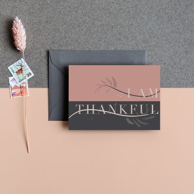 Thankful Affirmation Mantra Note Card