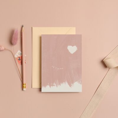 Espíritu libre del t'aime de Je de <br> No encuentra el producto que te gusta? Tarjeta del Día de San Valentín | Tarjeta de amor